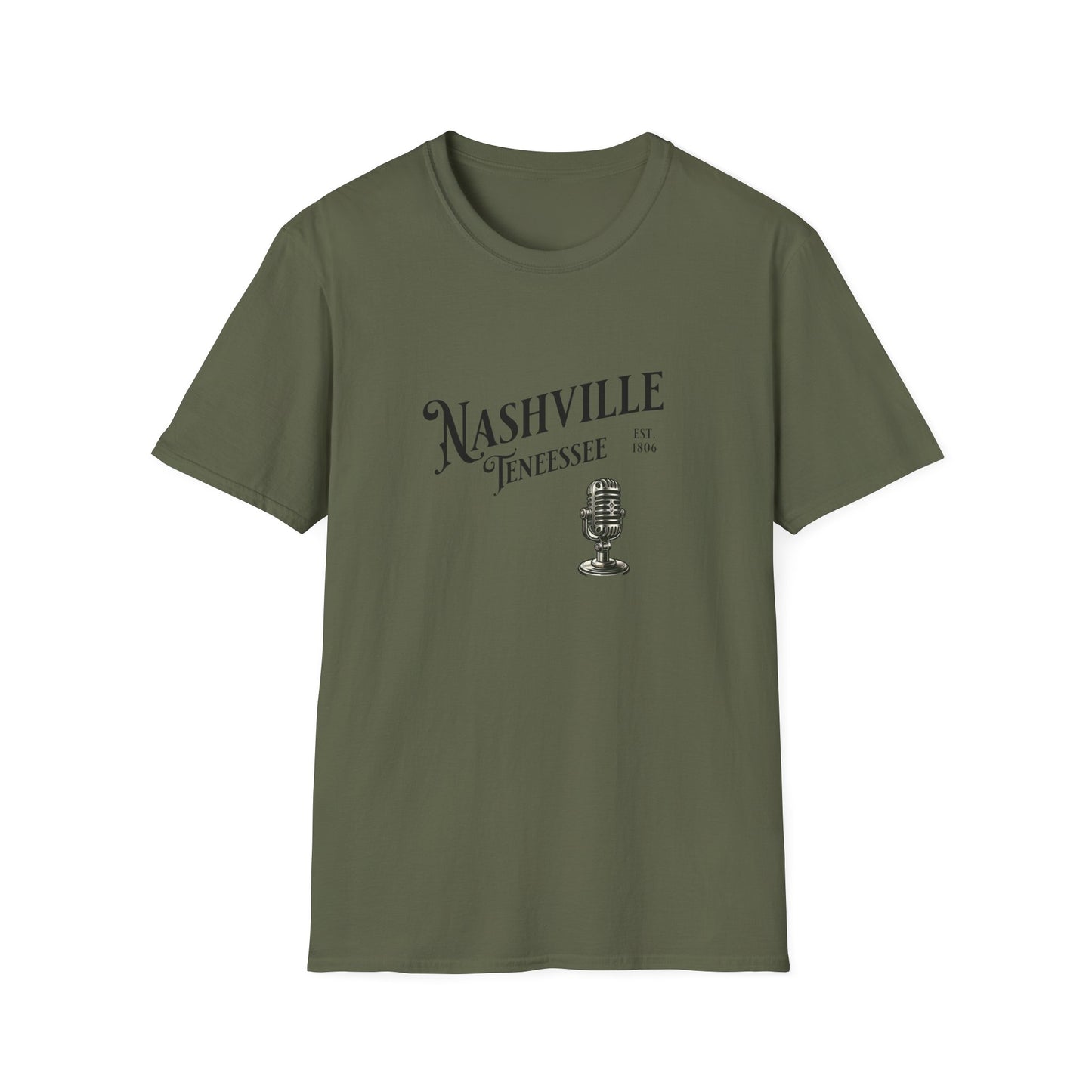 Nashville Graphic T-Shirt | Unisex Softstyle Tee, Music Lover Gift, Travel Souvenir, Birthday Apparel, Casual Wear