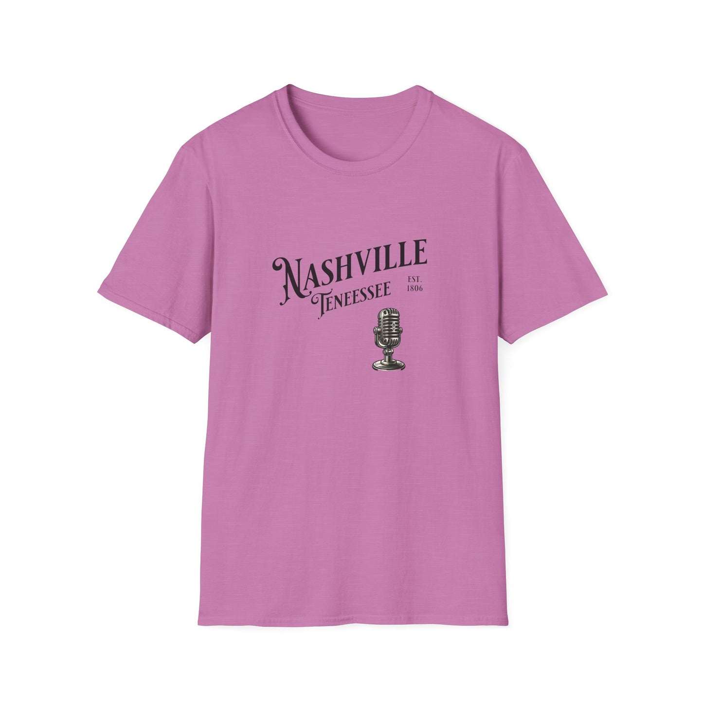 Nashville Graphic T-Shirt | Unisex Softstyle Tee, Music Lover Gift, Travel Souvenir, Birthday Apparel, Casual Wear